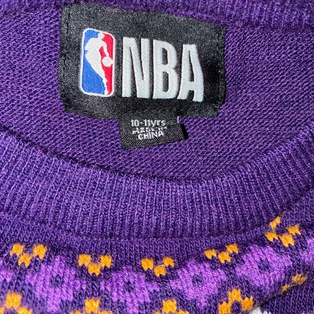 NBA Purple and Gold Knit Sweater